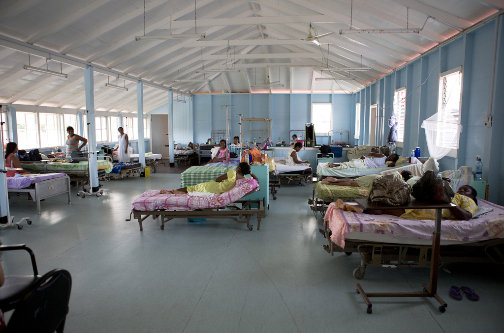 Hospital beds in Guyana