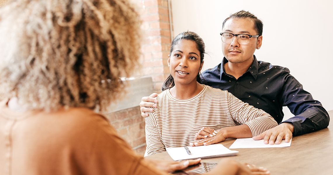 couple at a fertility planning session