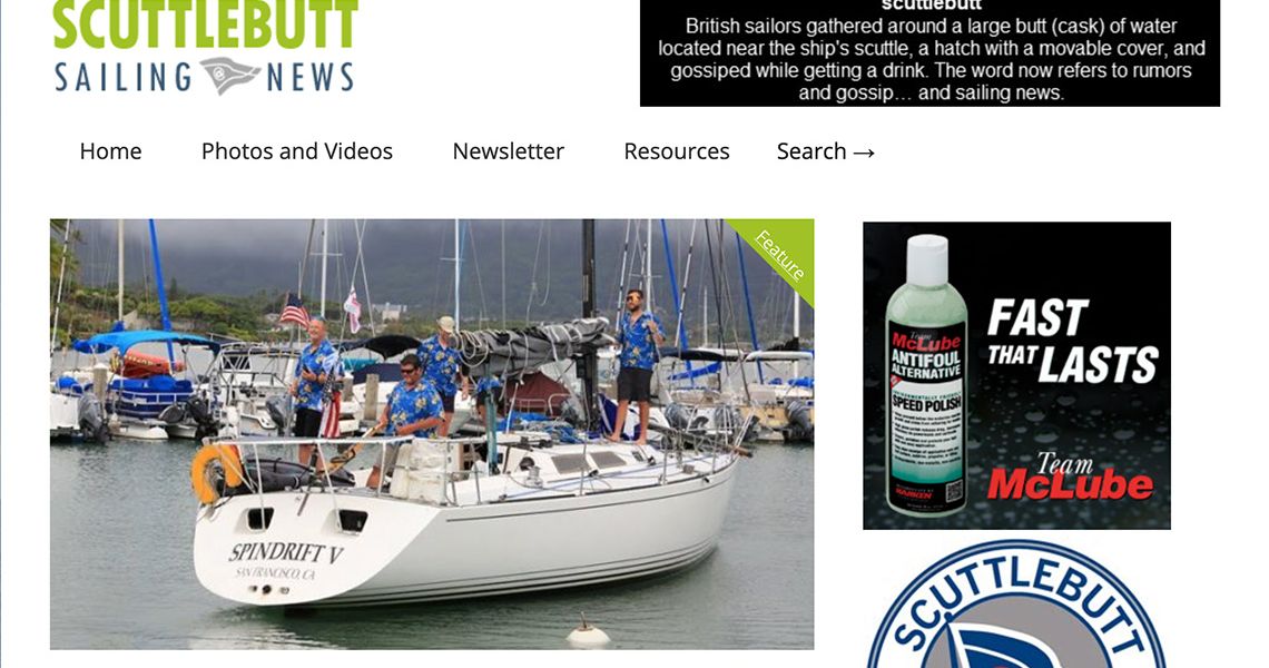 Preview of the article on Scuttlebutt Sailing News