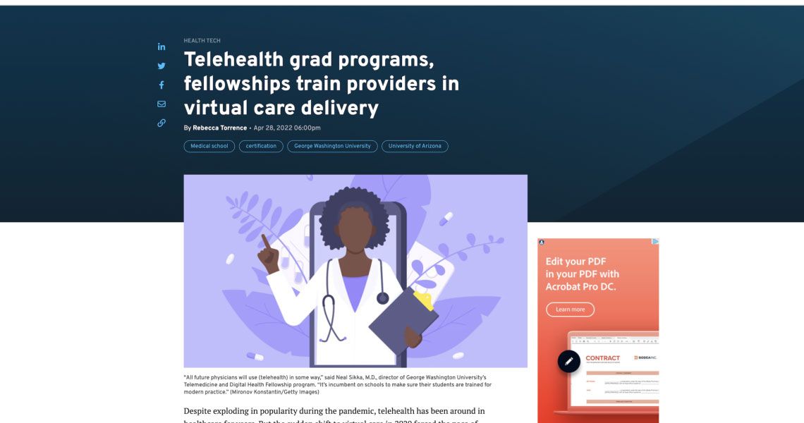 Screenshot of Health.com article