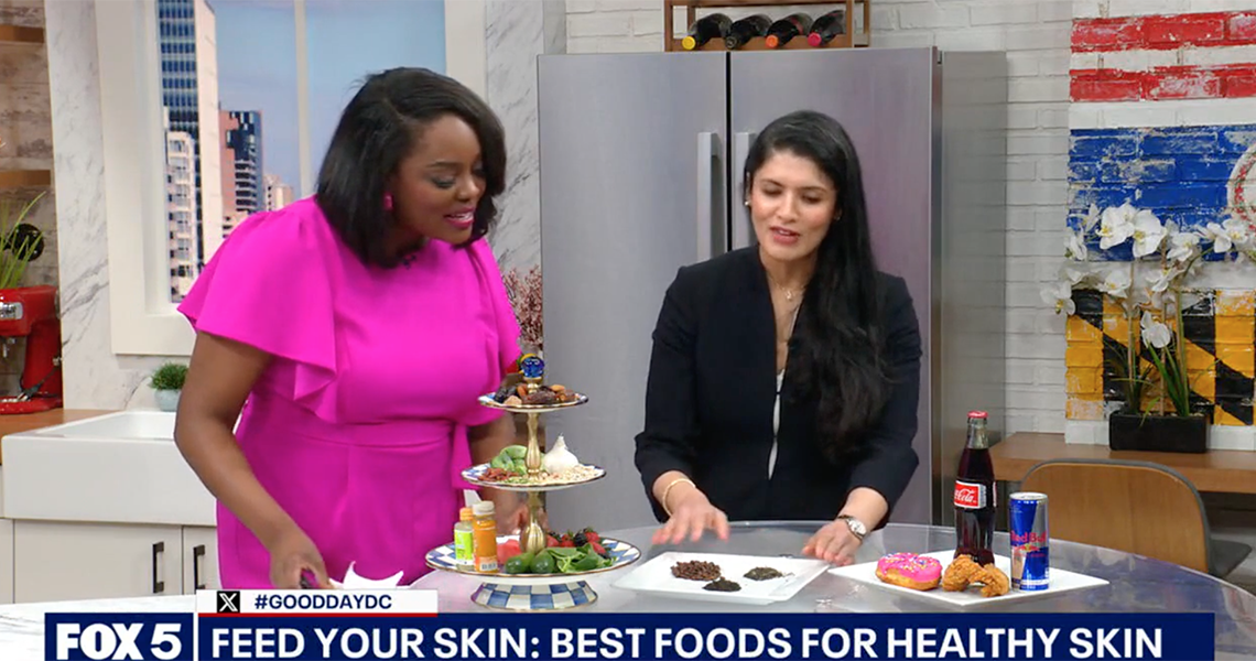Dr. Sodha on a Fox5 news segment