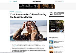1/3 of Americans Don’t Know Tanning Can Cause Skin Cancer