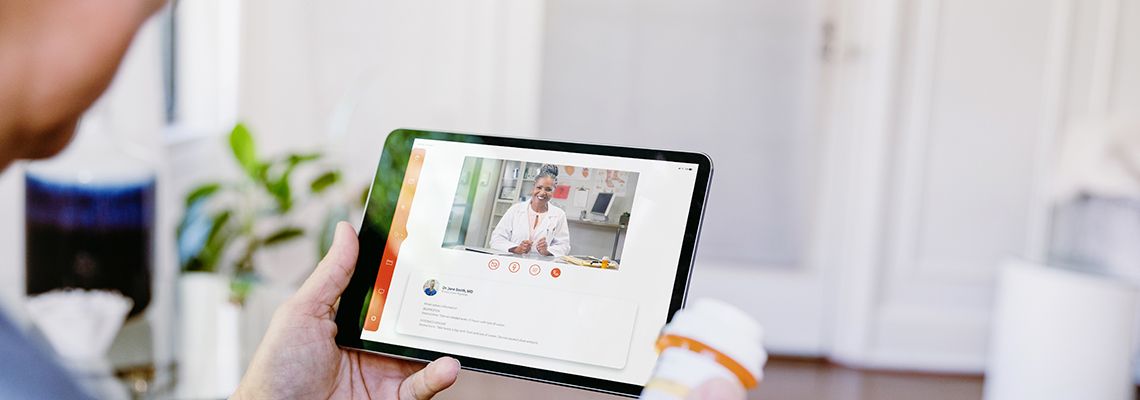 virtual visit with doctor