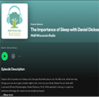 Importance of Sleep podcast art