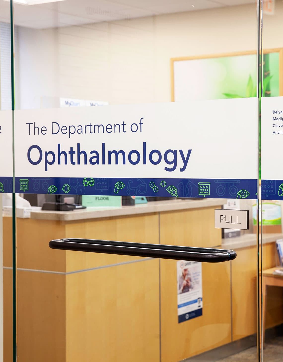 Department of Ophthalmology entrance