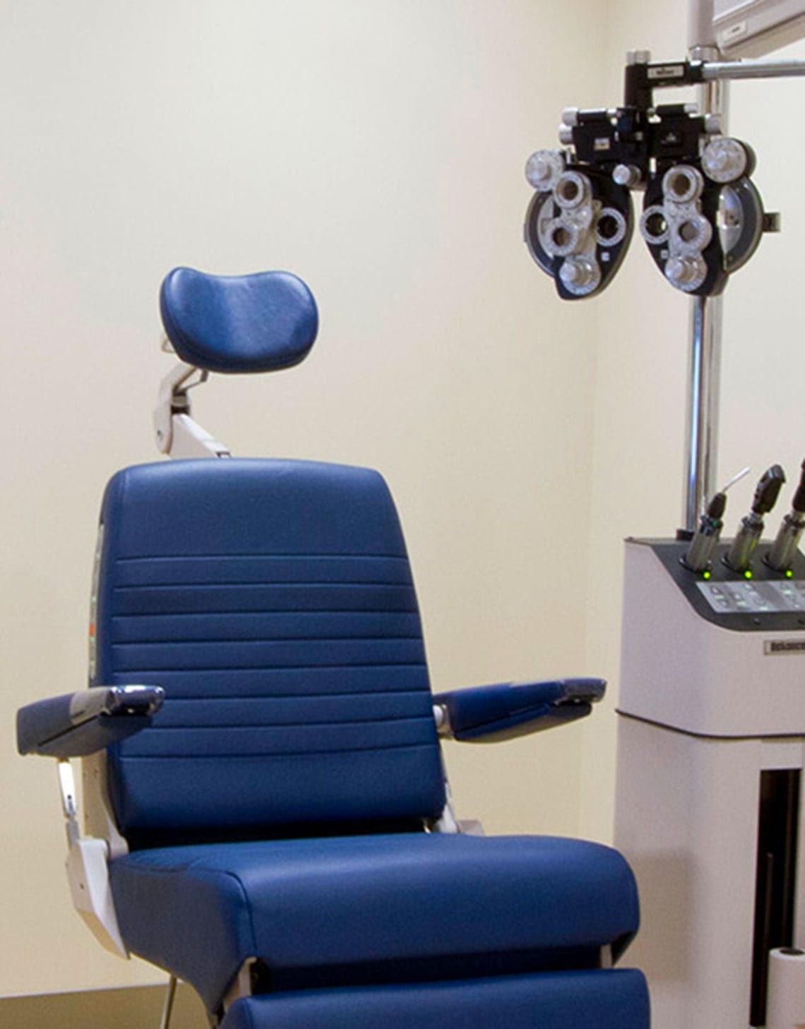 Optometry examination chair