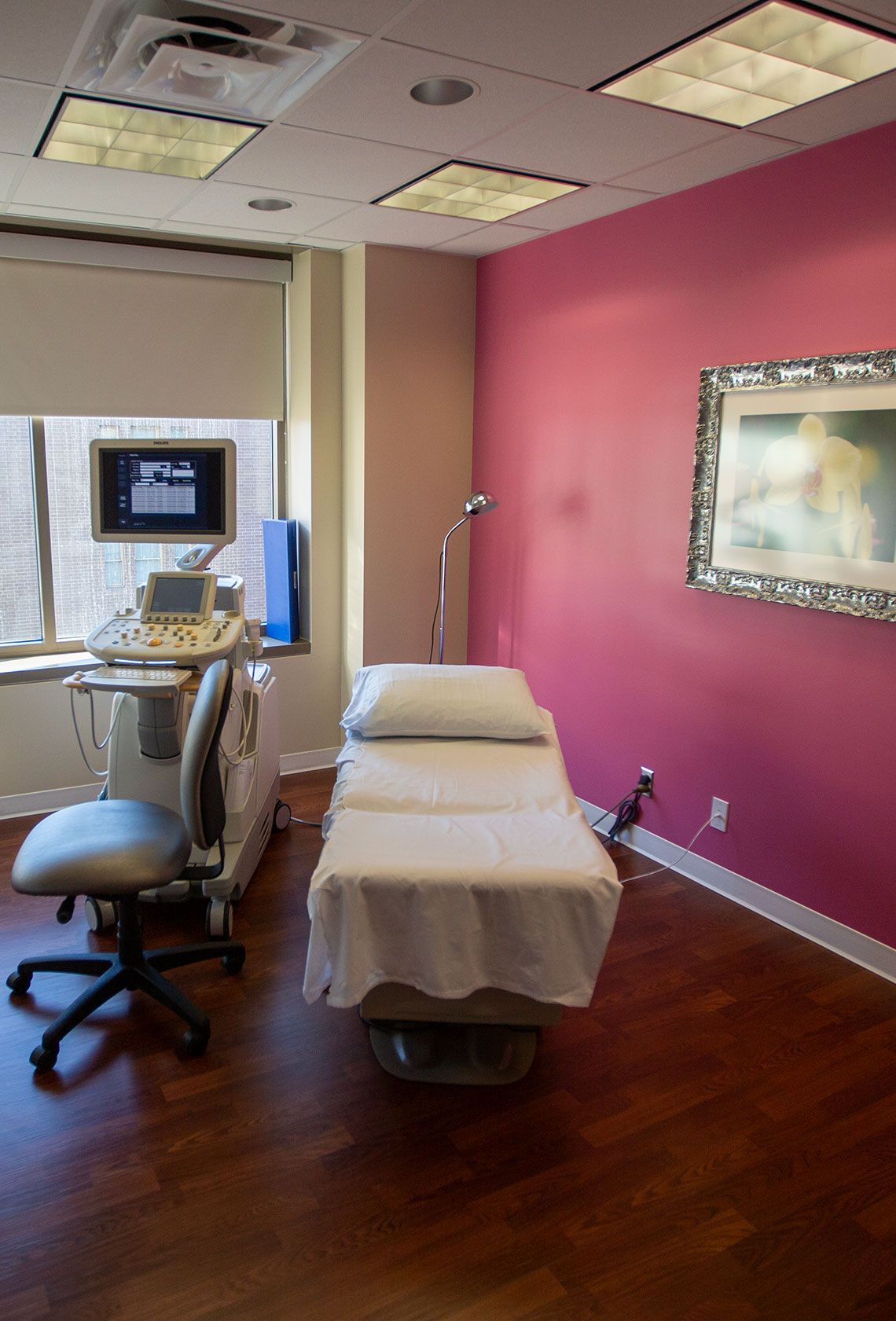 Breast Center patient room