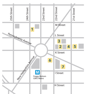 parking garages downtown map