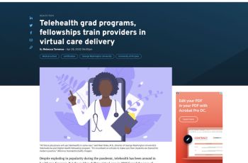 Screenshot of Health.com article