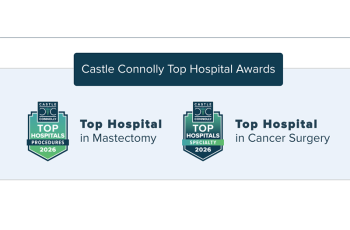 Castle Connolly Top Hospital Awards badges